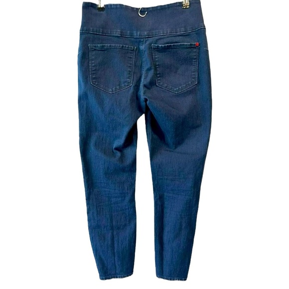 SPANX Size Small Alexia Blue Skinny Side Zip Jegging Jeans - Picture 2 of 6